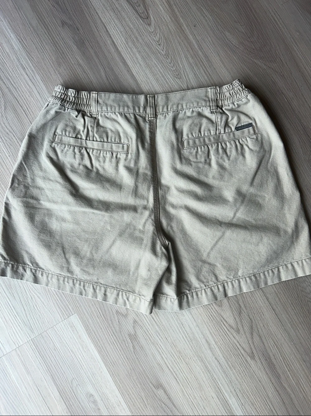 Royal Robbins Relaxed Tailored Cotton Shorts 36 Khaki SPF Golf Casual Classic